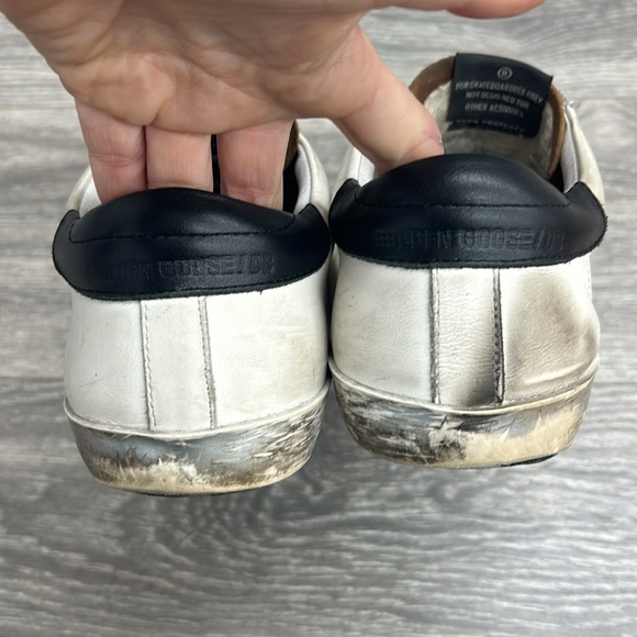 Golden Goose Men's Superstar Leather White and Brown sneakers size 44 - Picture 5 of 7